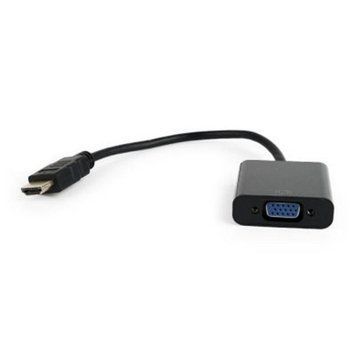 Адаптер Cablexpert HDMI - VGA V 1.4 (M/F), 0.15 м, чорний (A-HDMI-VGA-04) блістер DC-161073 фото
