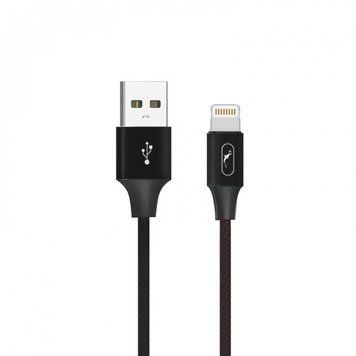 Кабель SkyDolphin S55L Neylon USB - Lightning (M/M), 1 м, Black (SDUSB-000434) DC-533558 фото