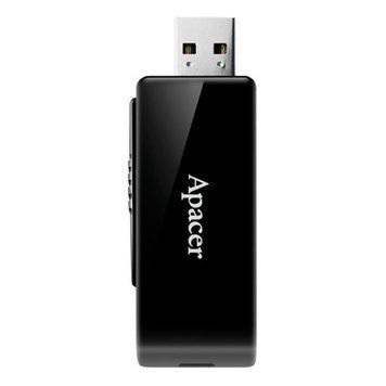 Флеш-накопичувач USB3.2 64GB Apacer AH350 Black (AP64GAH350B-1) DC-345581 фото