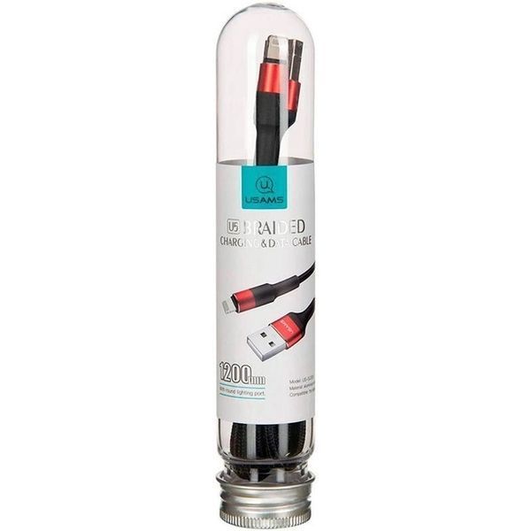 Кабель Usams US-SJ220 USB - Lightning (M/M), 1.2 м, Red (SJ220IP02) DC-510730 фото